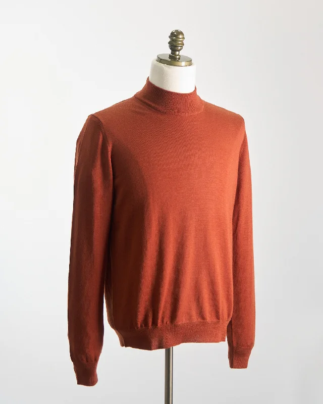 Lightweight Wool Mockneck Organic Organic