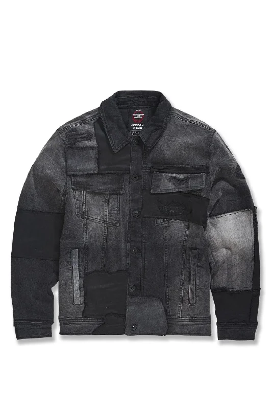 Lawless Denim Trucker Jacket (Black Shadow) Cool Men's Skate Cool Men's Skate