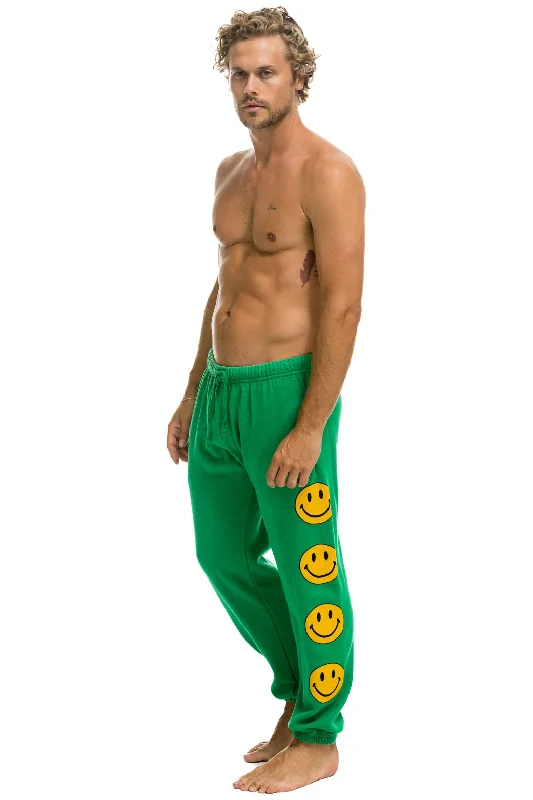 SMILEY 2 MENS SWEATPANTS - KELLY GREEN Casual Men's Short Casual Men's Short