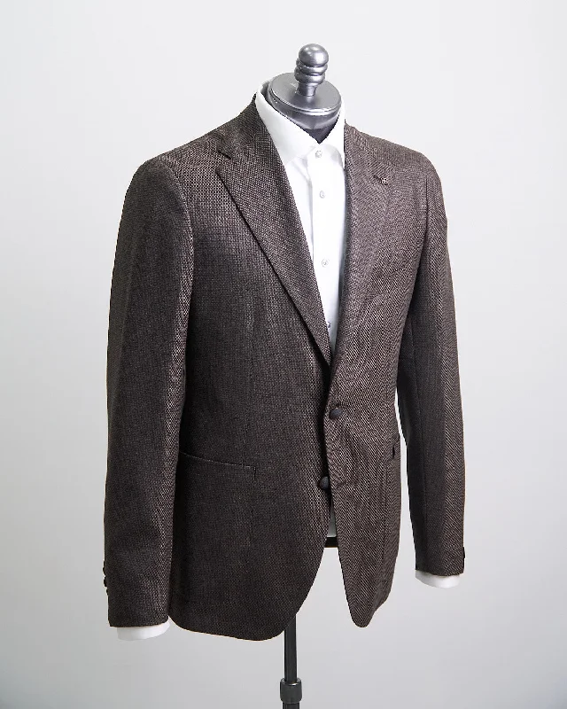 Elegant Micro Check 'Perfect Fit' Soft Wool & Cashmere Sport Jacket Traditional Men's Country Traditional Men's Country