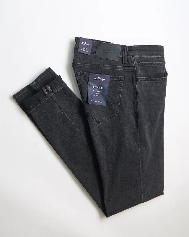 Dark Smoke Refined ' Cool' Fit Slim Stretch Jeans Refined Men's European Refined Men's European