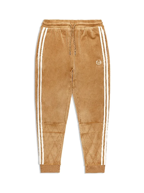 Debossed Damarindo Velour Track Pant- Meerkat Bohemian Men's Free Bohemian Men's Free