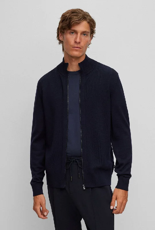 BOSS OFIATO ZIP UP CARDIGAN Monochromatic All Monochromatic All