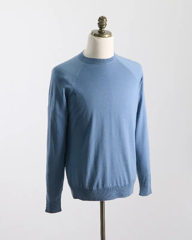 Elegant All-Season Fine Merino Crewneck Confident Men's High Confident Men's High