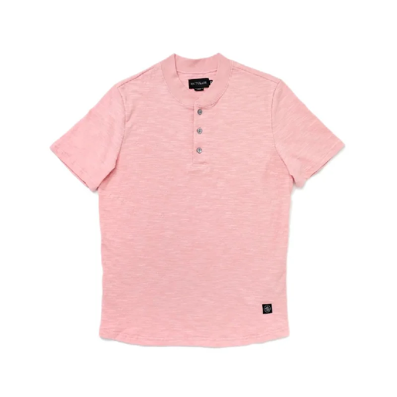 Slub S/S Henley (Rose) Confident Men's Power Confident Men's Power