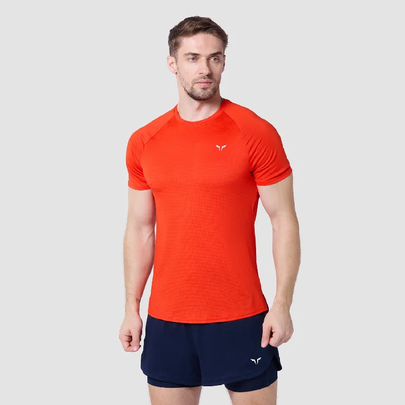 Core Mesh Tee 2.0 - Orange.Com Casual Men's Short Casual Men's Short