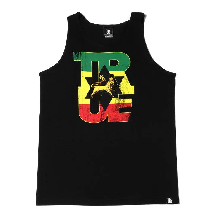 Mens True Logo Lion Tank Top Black Dynamic Men's Glow Dynamic Men's Glow