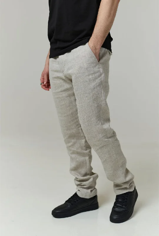 DEEP BREEZE LINEN TROUSERS Street Street