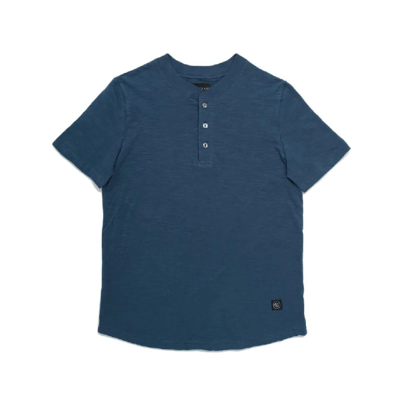 Slub S/S Henley (Faded Indigo) Artistic Men's Avant Artistic Men's Avant