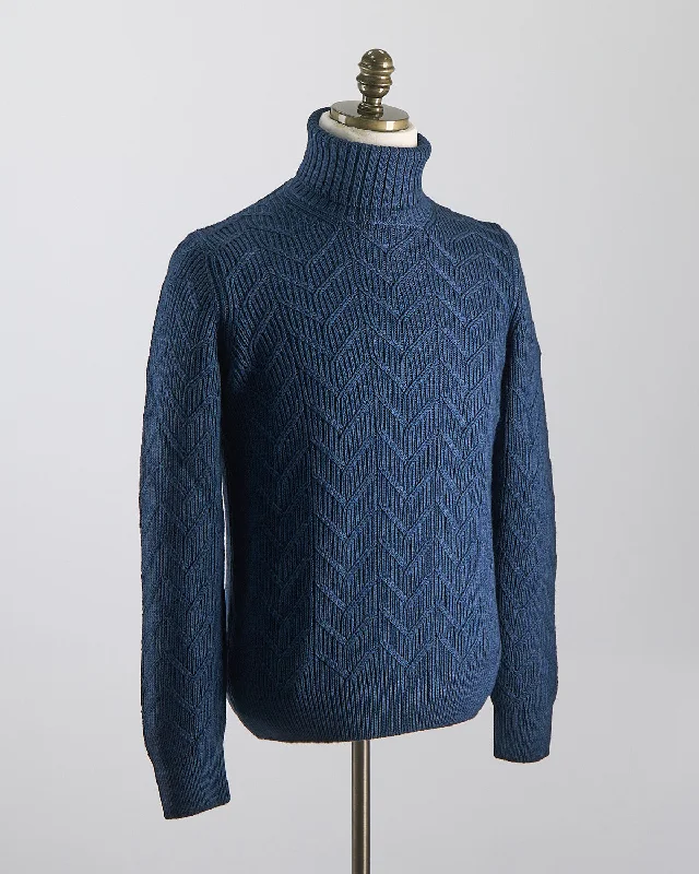 Zig Zag Cableknit Vintage Wool Turtleneck Tough Men's Tactical Tough Men's Tactical