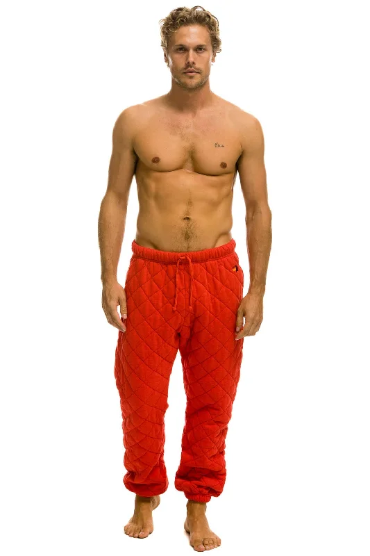 QUILTED SWEATPANTS - RED Lumberjack Lumberjack