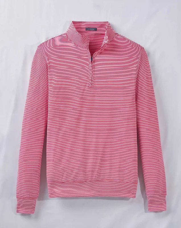 Carter Stripe Quarter-Zip Pullover - Closeout Elegant Men's Cashmere Elegant Men's Cashmere