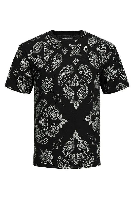 JACK AND JONES PAISLEY AOP TEE Earthy Men's Sustainable  Earthy Men's Sustainable 