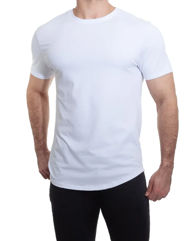 White Sport T-Shirt Sporty Men's Tennis Sporty Men's Tennis