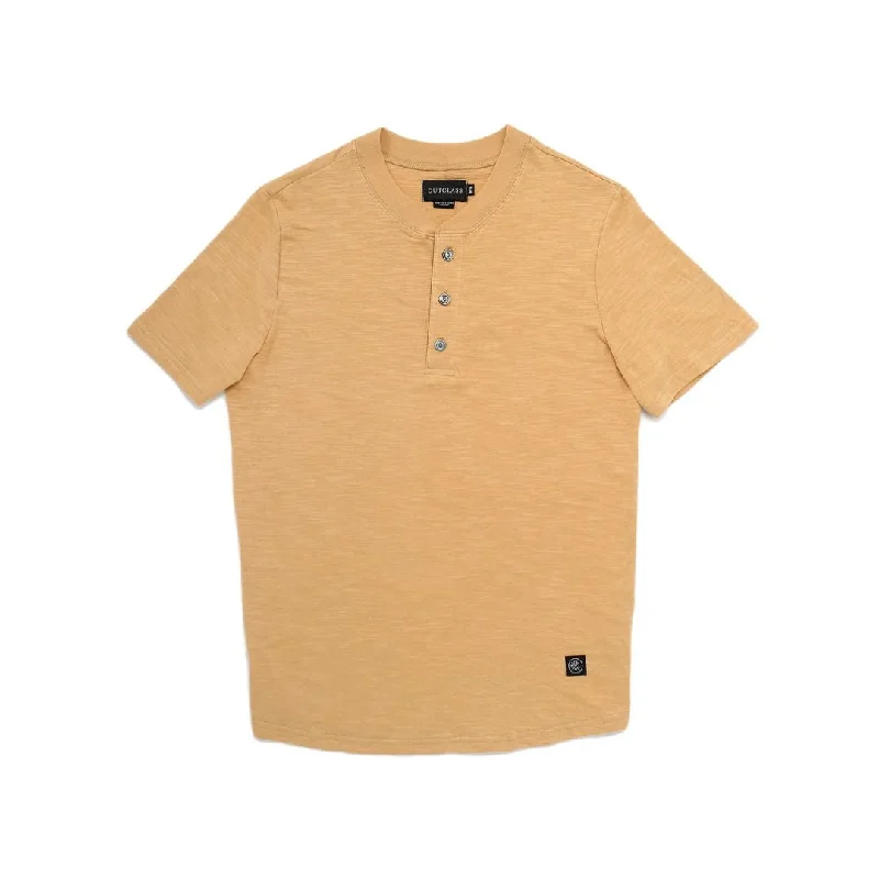 Slub S/S Henley (Sand) Beach Beach