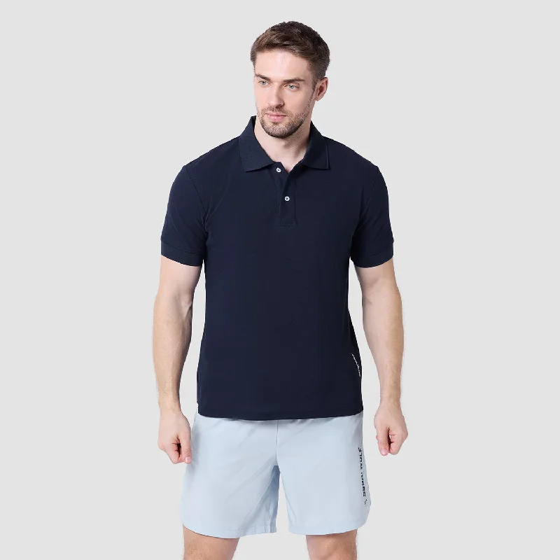 Core Over Achiever Polo White Edition - Navy Earthy Men's Sustainable  Earthy Men's Sustainable 