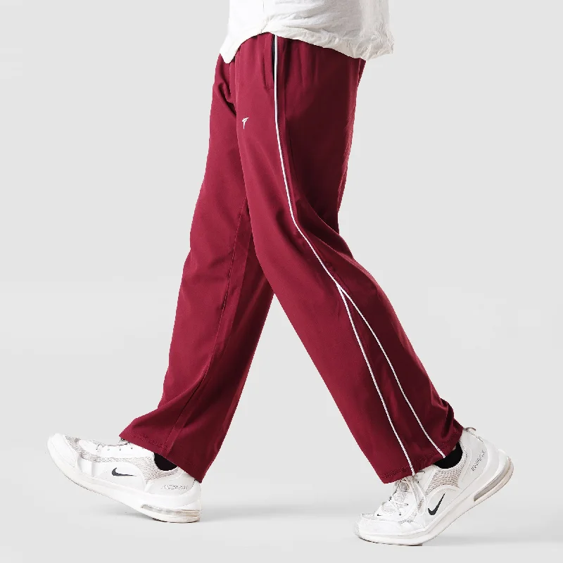 Tf-Premium Maroon Baggy Piping Bottoms Relaxed Men's Australian  Relaxed Men's Australian 