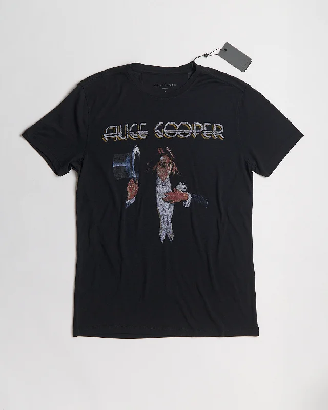 Ss Crew Tee - Alice Cooper Top Hat Minimalist Men's Casual  Minimalist Men's Casual 