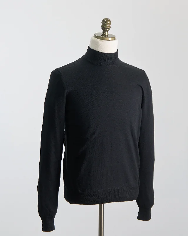 Lightweight Wool Mockneck Dapper Men's 1920S Dapper Men's 1920S