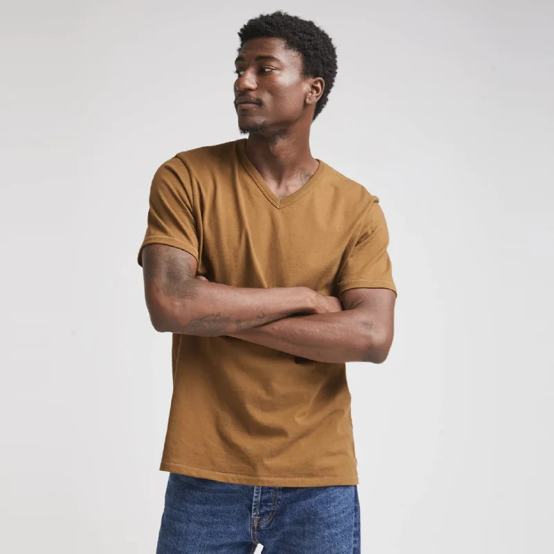 Weighted Organic Cotton V-Neck Tee (Morning Roast) Lumberjack Lumberjack