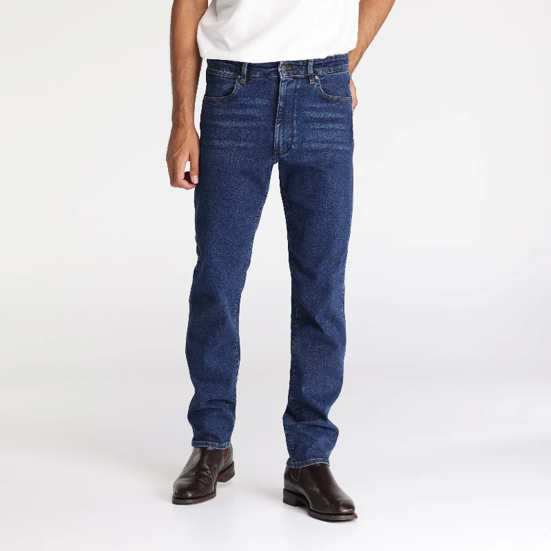 Wrangler Slim Straight Jean Double Rinse Blue Lumberjack Lumberjack