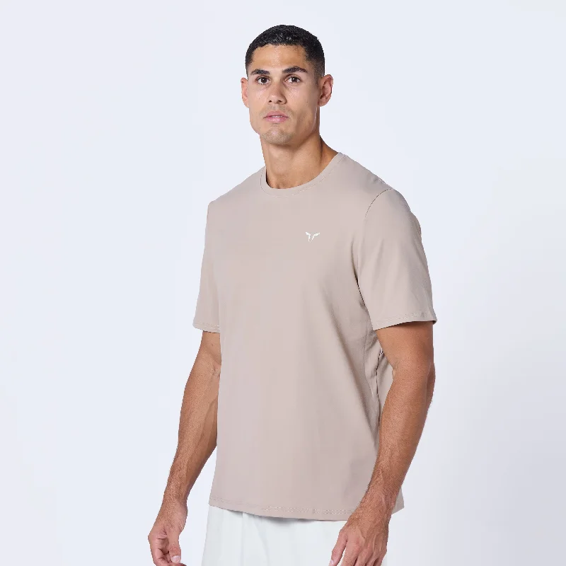 Essential Gym Tee - Cobblestone Casual Men's Loose Casual Men's Loose