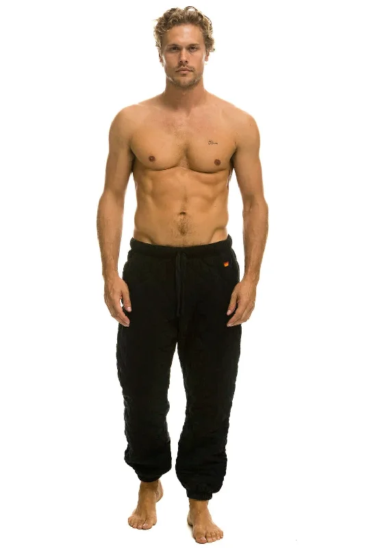 QUILTED SWEATPANTS - BLACK Artistic Men's Avant Artistic Men's Avant