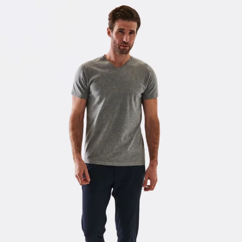 Pima Cotton Stretch V-Neck T-Shirt (Mist) Refined Men's Classic  Refined Men's Classic 