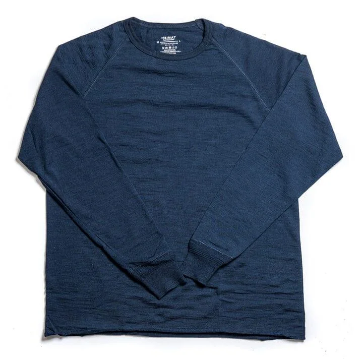 Heimat - Merino Raglan L/S Tee - Ink Dynamic Men's Moto Dynamic Men's Moto