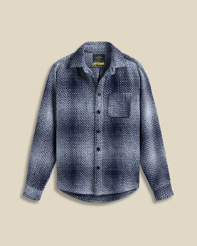 Cotton 'Middle' Overshirt Laid Laid