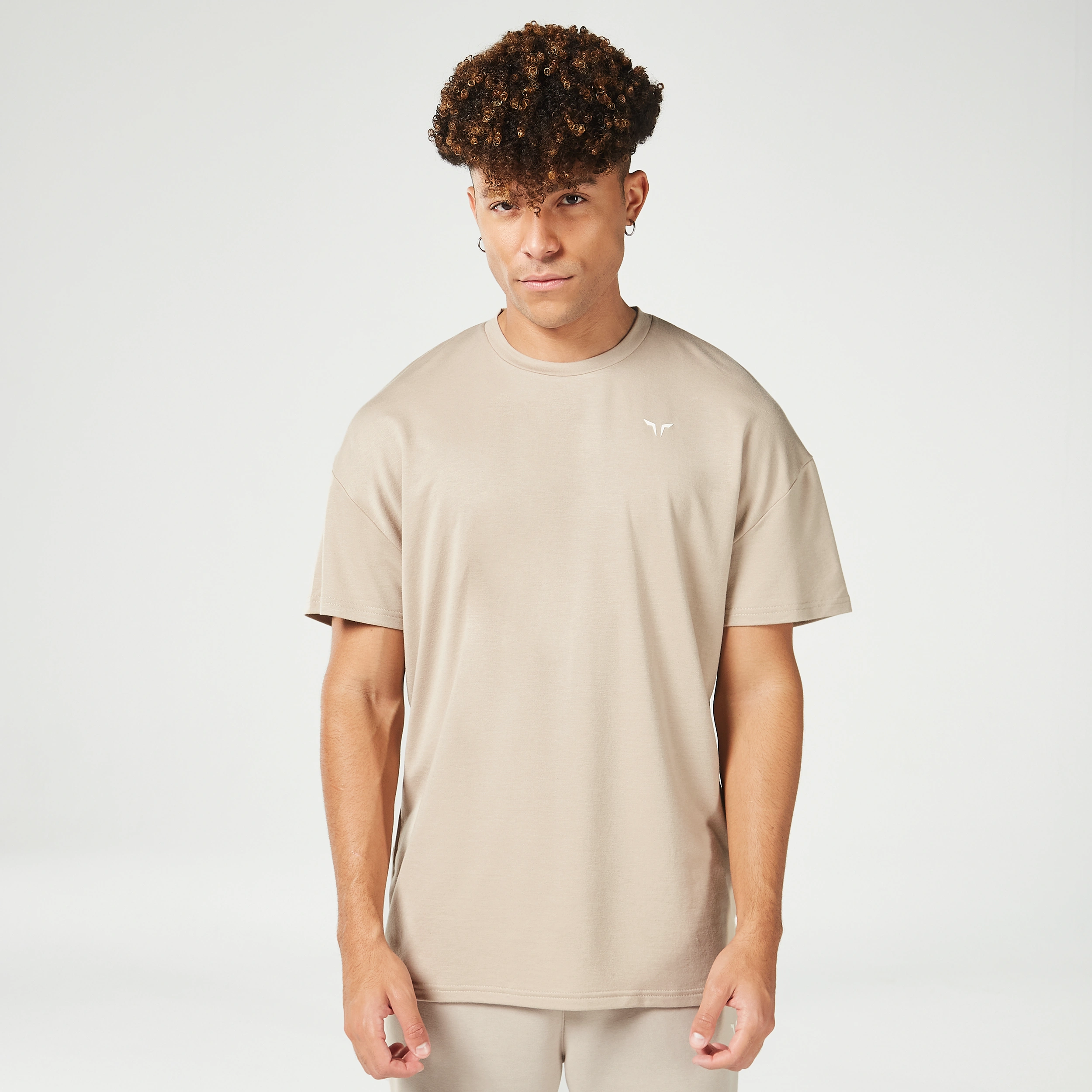 Essential Oversized Tee - Cobblestone Traditional Men's Wool Traditional Men's Wool