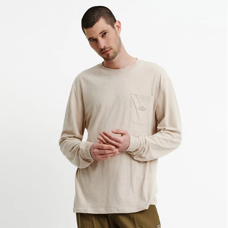 Hemp Long Sleeve Tee Natural Tough Men's Military Tough Men's Military