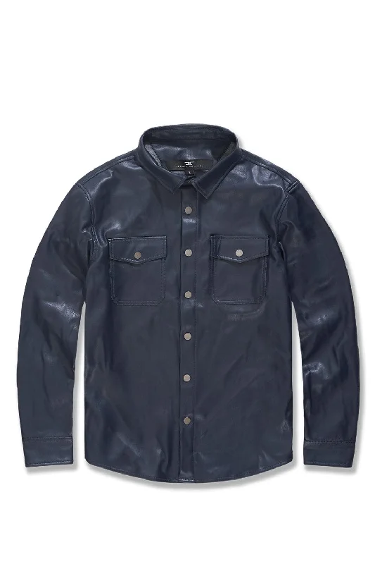 Thriller Button Up (Midnight Blue) Laid Laid