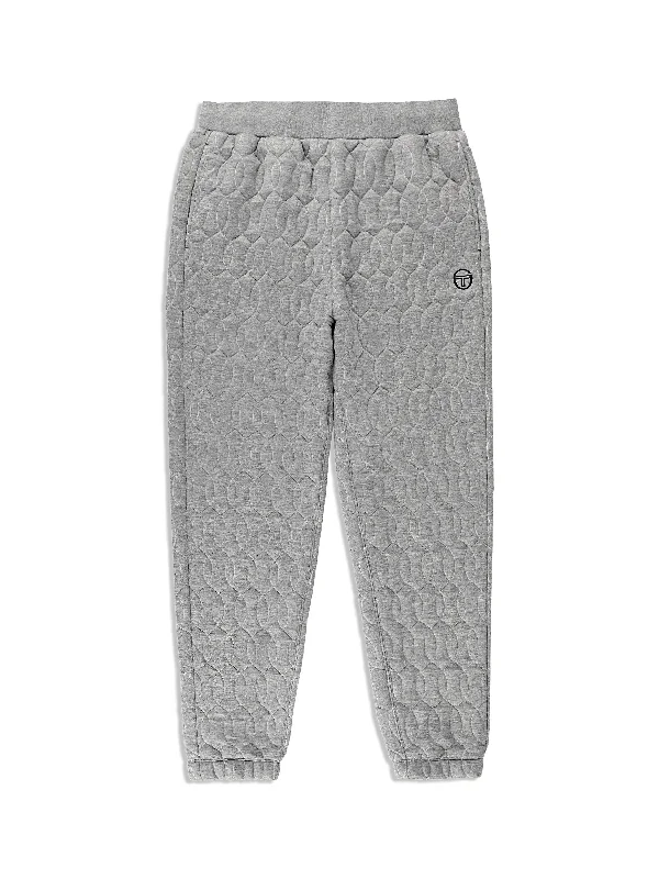 Aversa Quilted Sweatpant- Light Heather Grey Vacation Vacation