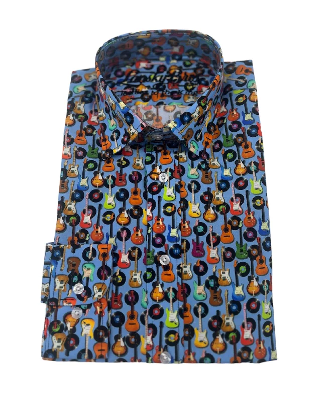 Blue Guitar Sport Shirt Cclassic Men's Tweed Cclassic Men's Tweed