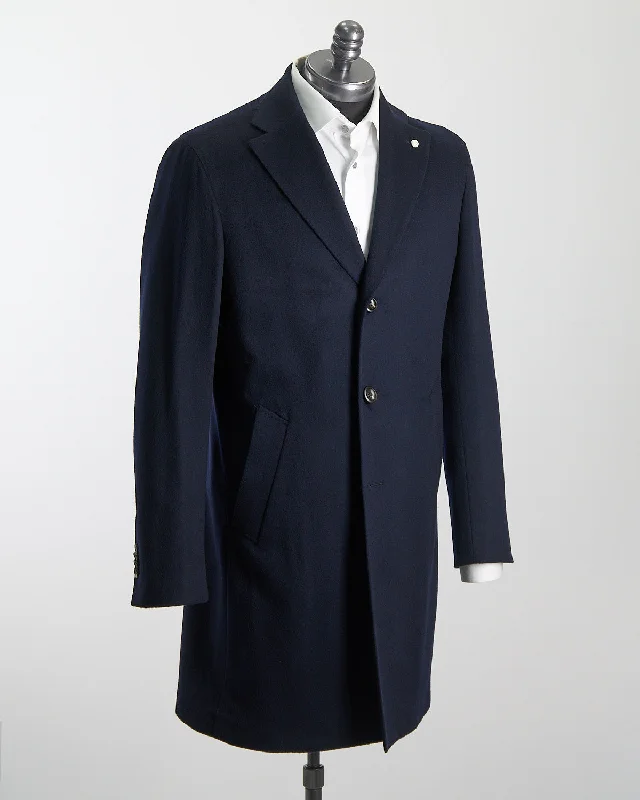 Navy Colombo Thermo Topcoat Earthy Men's Sustainable  Earthy Men's Sustainable 