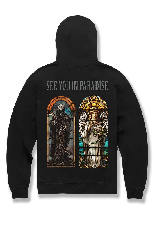 Eternal Salvation Pullover Hoodie (Black) Refined Men's European Refined Men's European