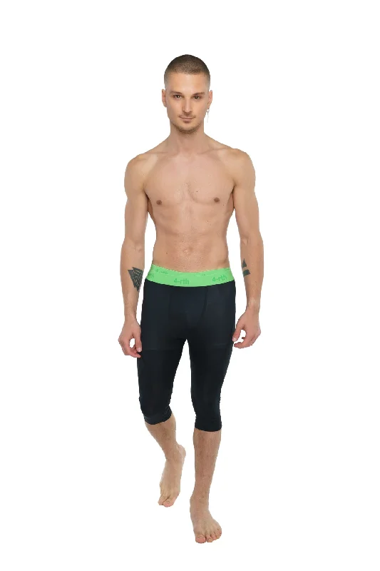 Performance Yoga Leggings - 3/4 (Carbon Black) Modern Men's  Modern Men's 