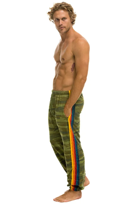 5 STRIPE SWEATPANTS - CAMO Sophisticated Men's  Sophisticated Men's 