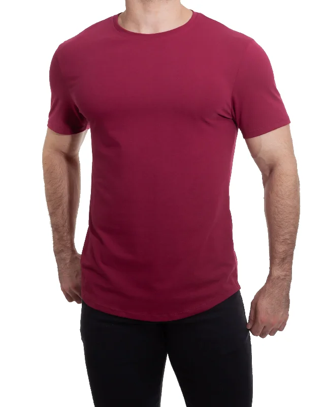 Burgundy Sport T-Shirt Cozy Men's Winter Cozy Men's Winter