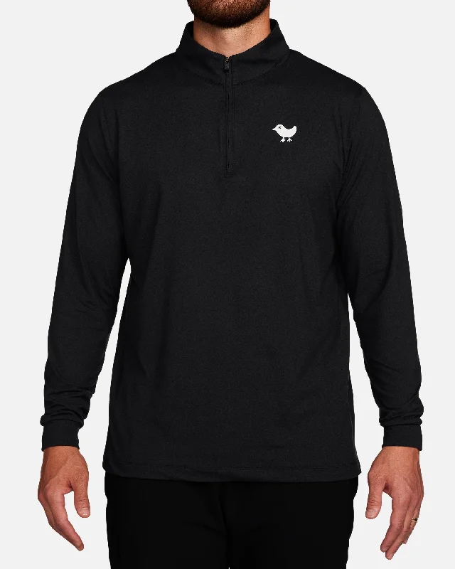 Black Quarterzip Sporty Men's Tennis Sporty Men's Tennis