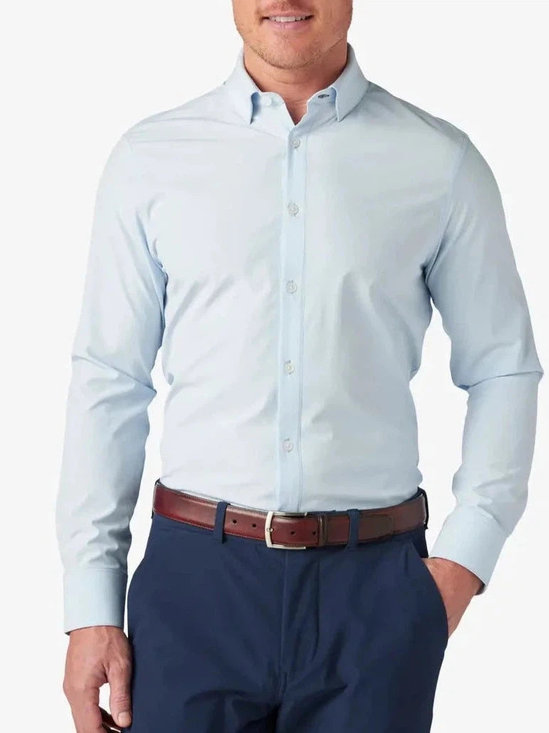 Leeward Sport Shirt- Light Blue Elegant Men's Cashmere Elegant Men's Cashmere