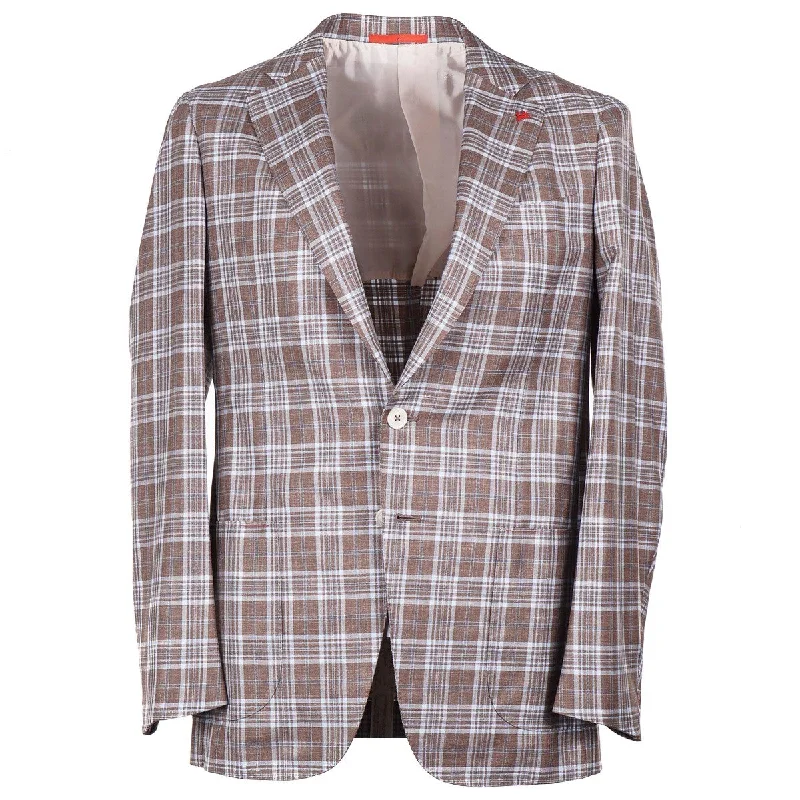 Isaia Wool-Silk-Linen Sport Coat Unique Men's Upcycled Unique Men's Upcycled