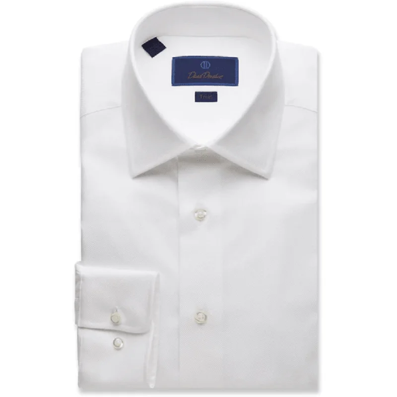 David Donahue Luxury Non-Iron Trim Dress Shirt Organic Organic