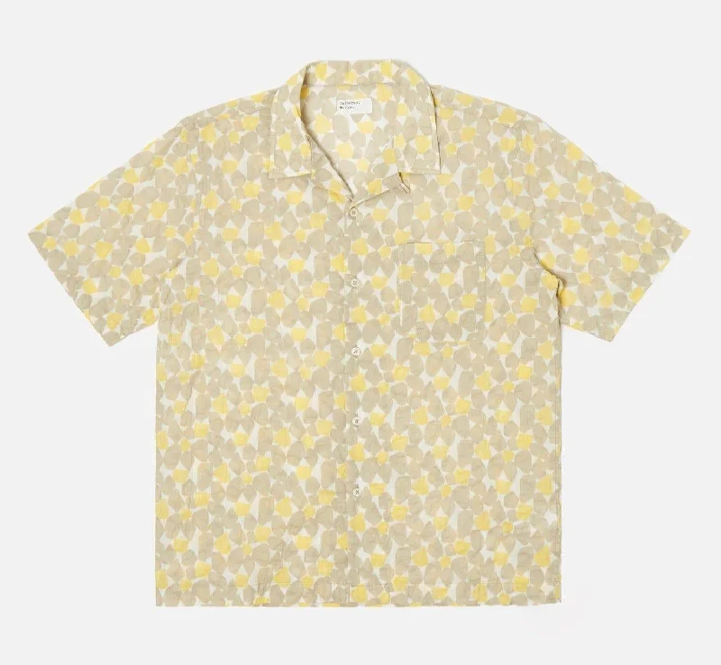 Universal Works - Road Shirt In Yellow Takihyo Print Dynamic Men's High Dynamic Men's High