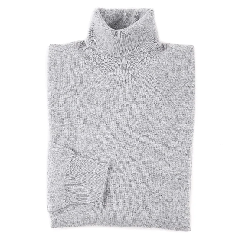 Manrico Classic-Fit Cashmere Sweater Sleek Men's Metallic Sleek Men's Metallic