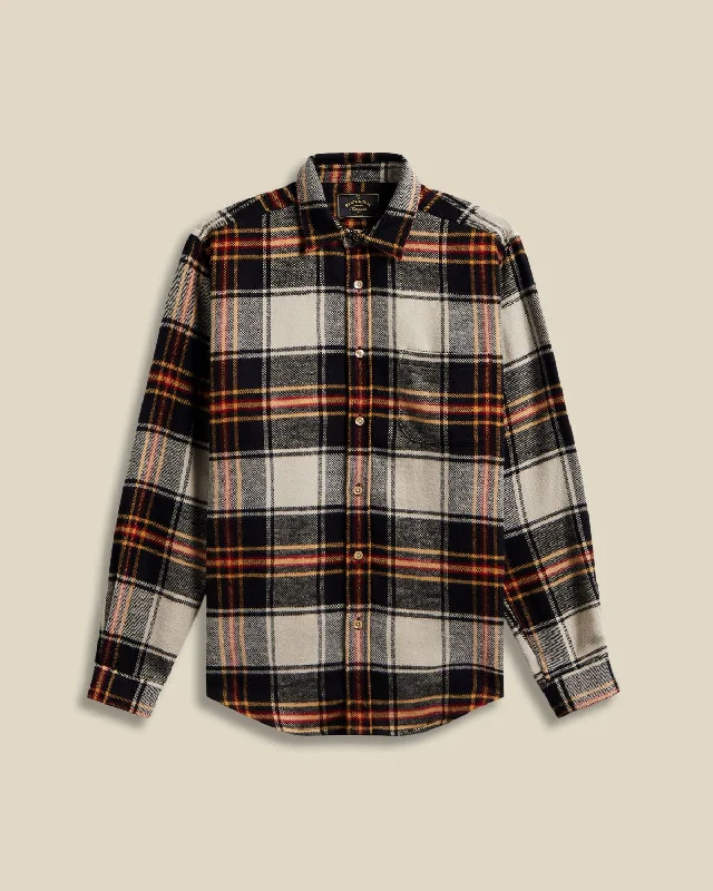 Cotton 'Arc' Flannel Shirt Refined Men's Hand Refined Men's Hand