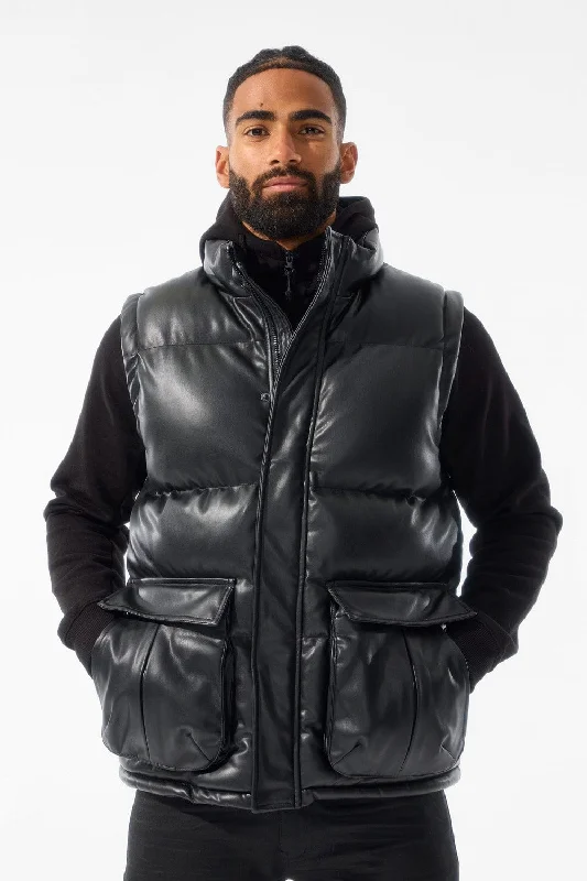 Thriller Puffer Vest (Black) Confident Men's High Confident Men's High