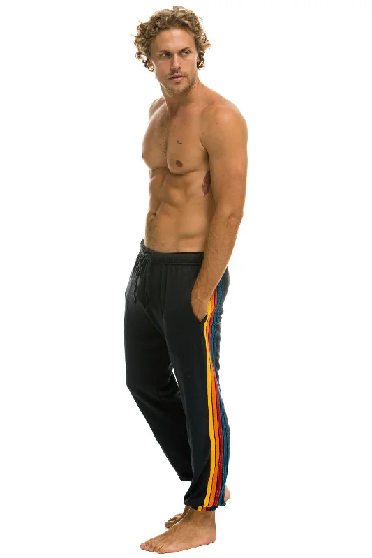 5 STRIPE SWEATPANTS - CHARCOAL Tough Men's Tactical Tough Men's Tactical