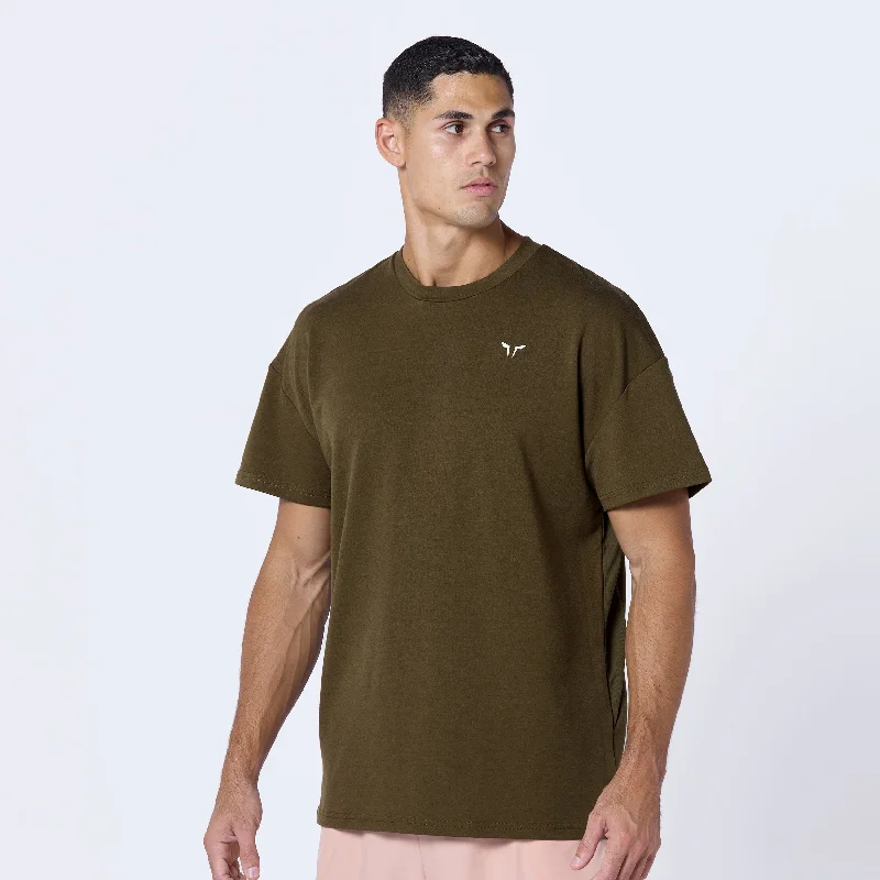 Essential Oversized Tee - Dark Olive Artistic Men's Avant Artistic Men's Avant